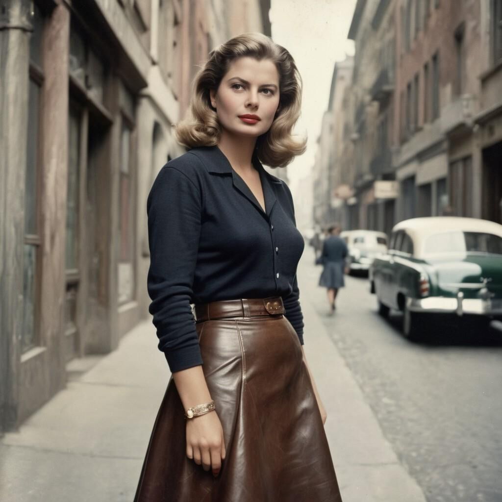 A.I. Ingrid Bergman en cuir