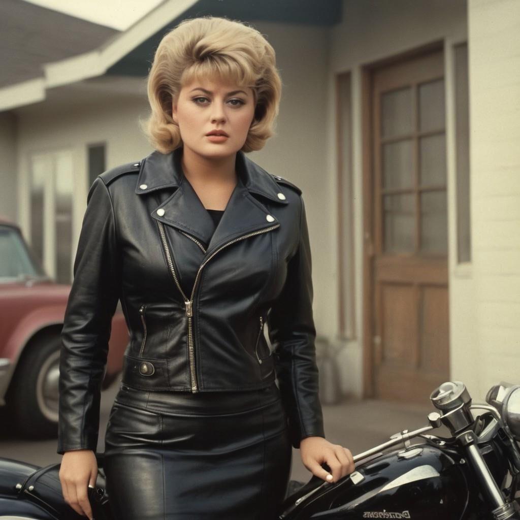 A.I. I. Shelley Winters in Leather