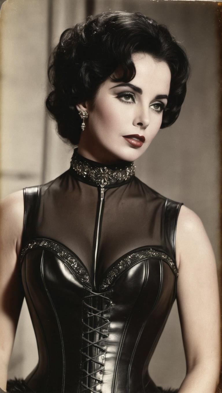 A.I. Elizabeth Taylor in Leather