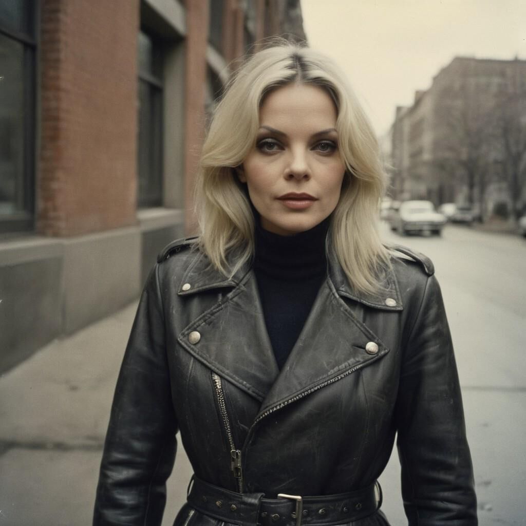 A.I. Barbara Bain in Leather