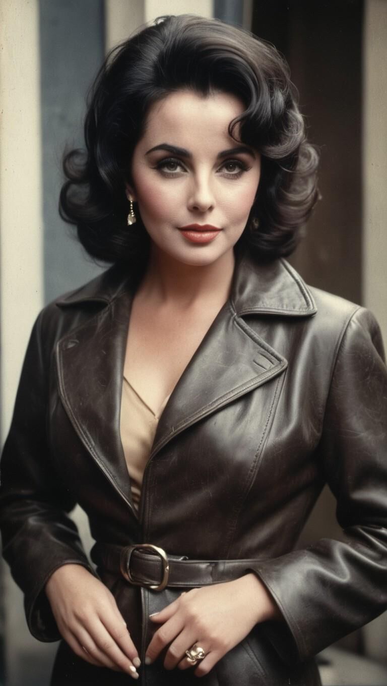 A.I. Elizabeth Taylor in Leather