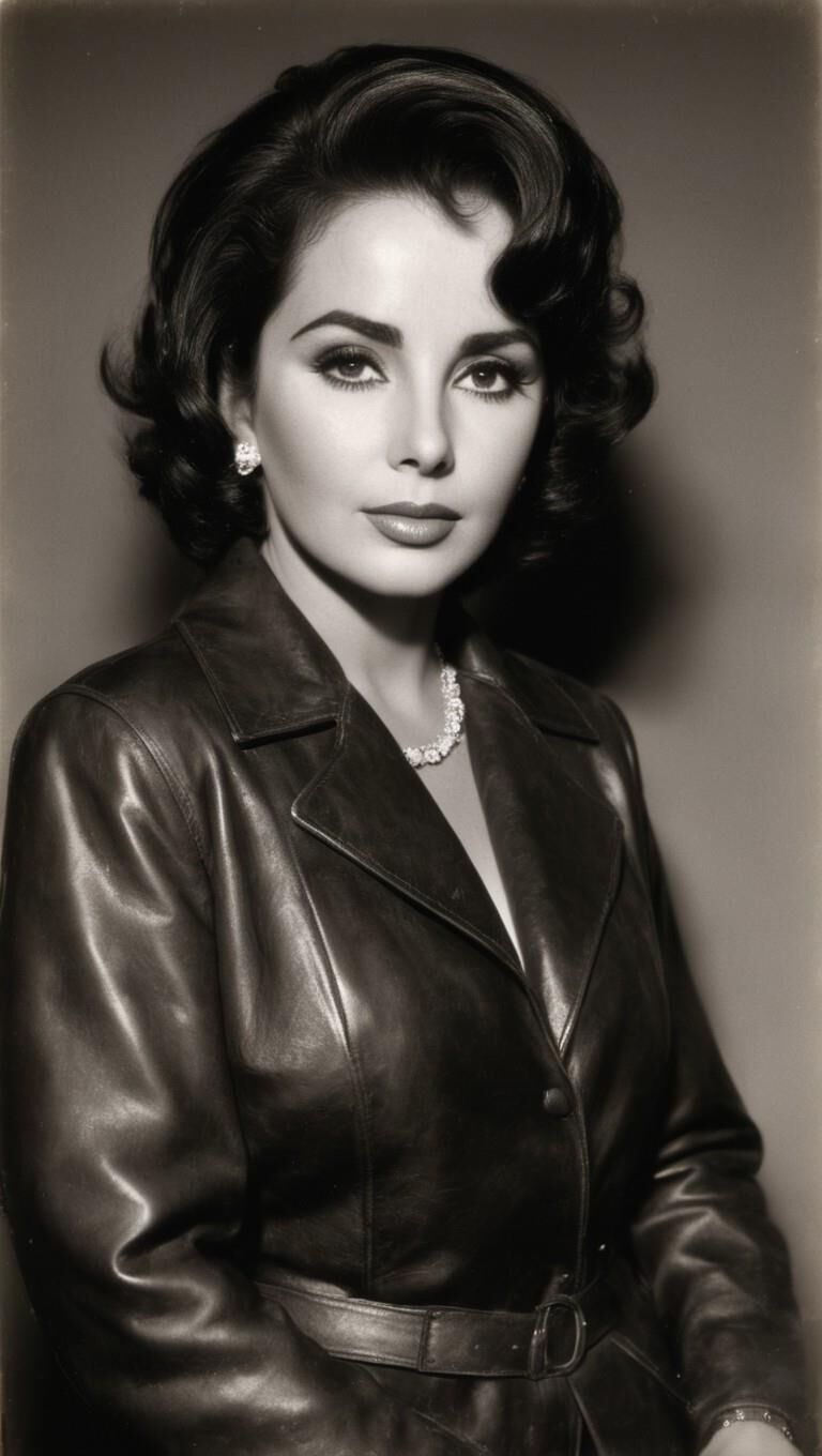 A.I. Elizabeth Taylor in Leather