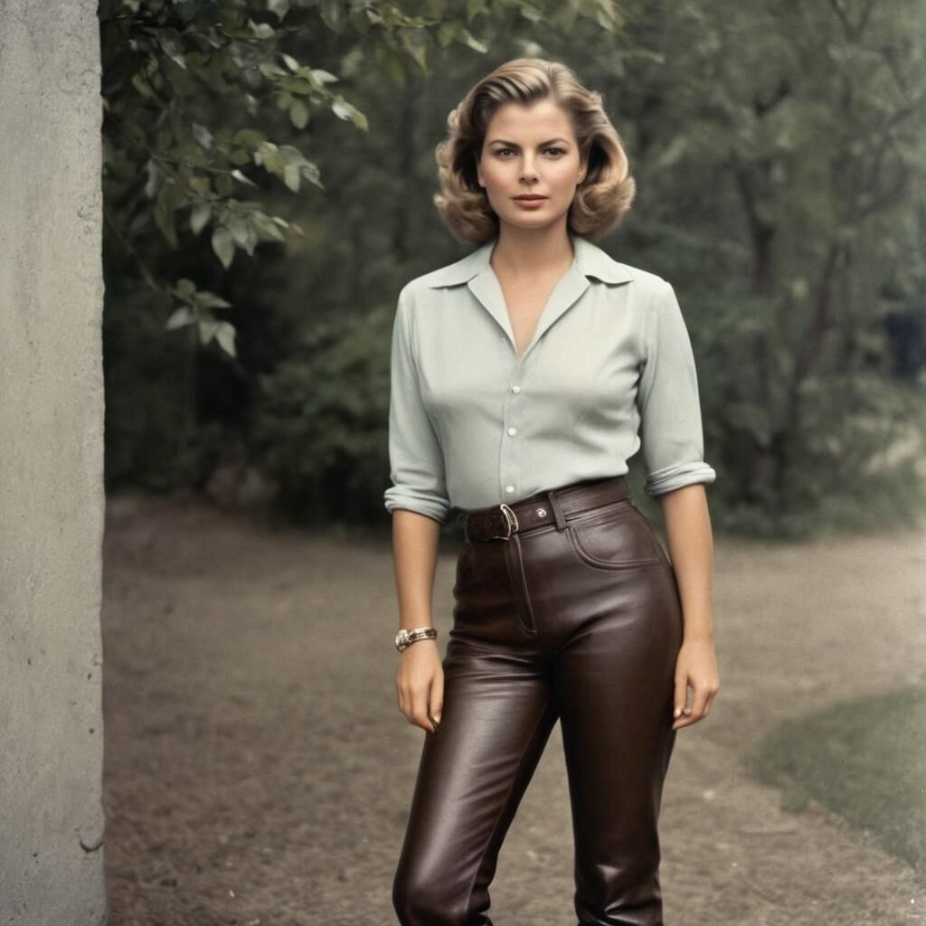 A.I. Ingrid Bergman en cuir