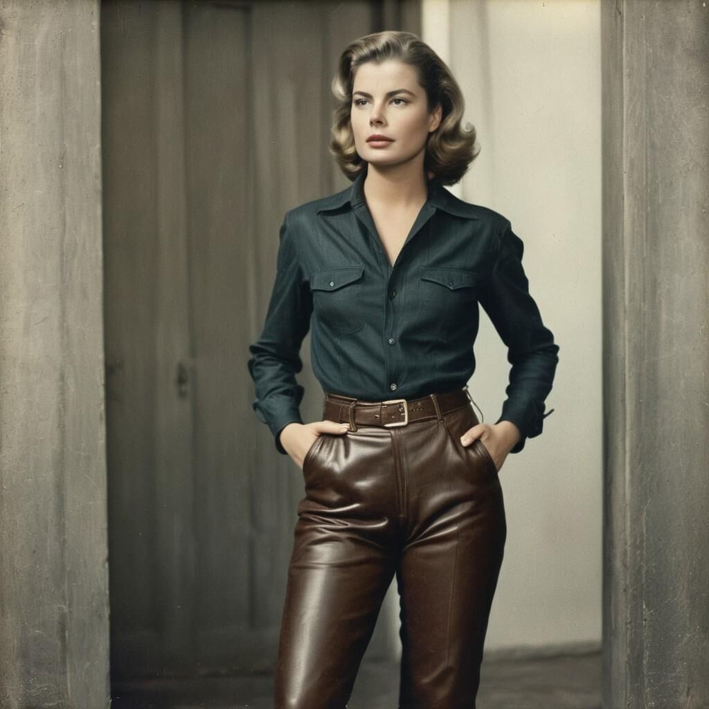 A.I. Ingrid Bergman en cuir