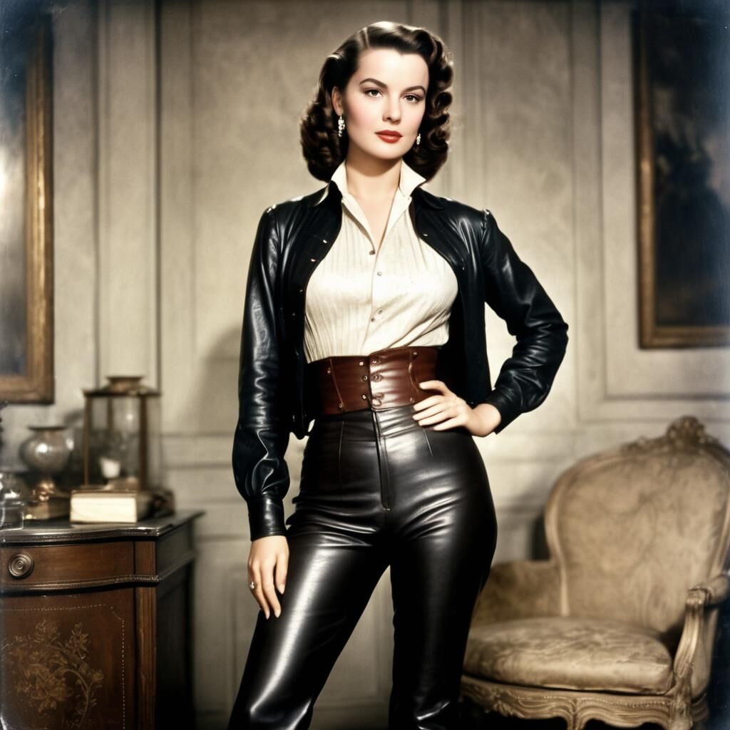 A.I. Olivia de Havilland in Leather