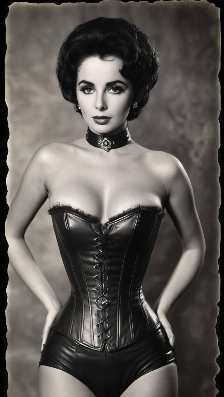 A.I. Elizabeth Taylor in Leather