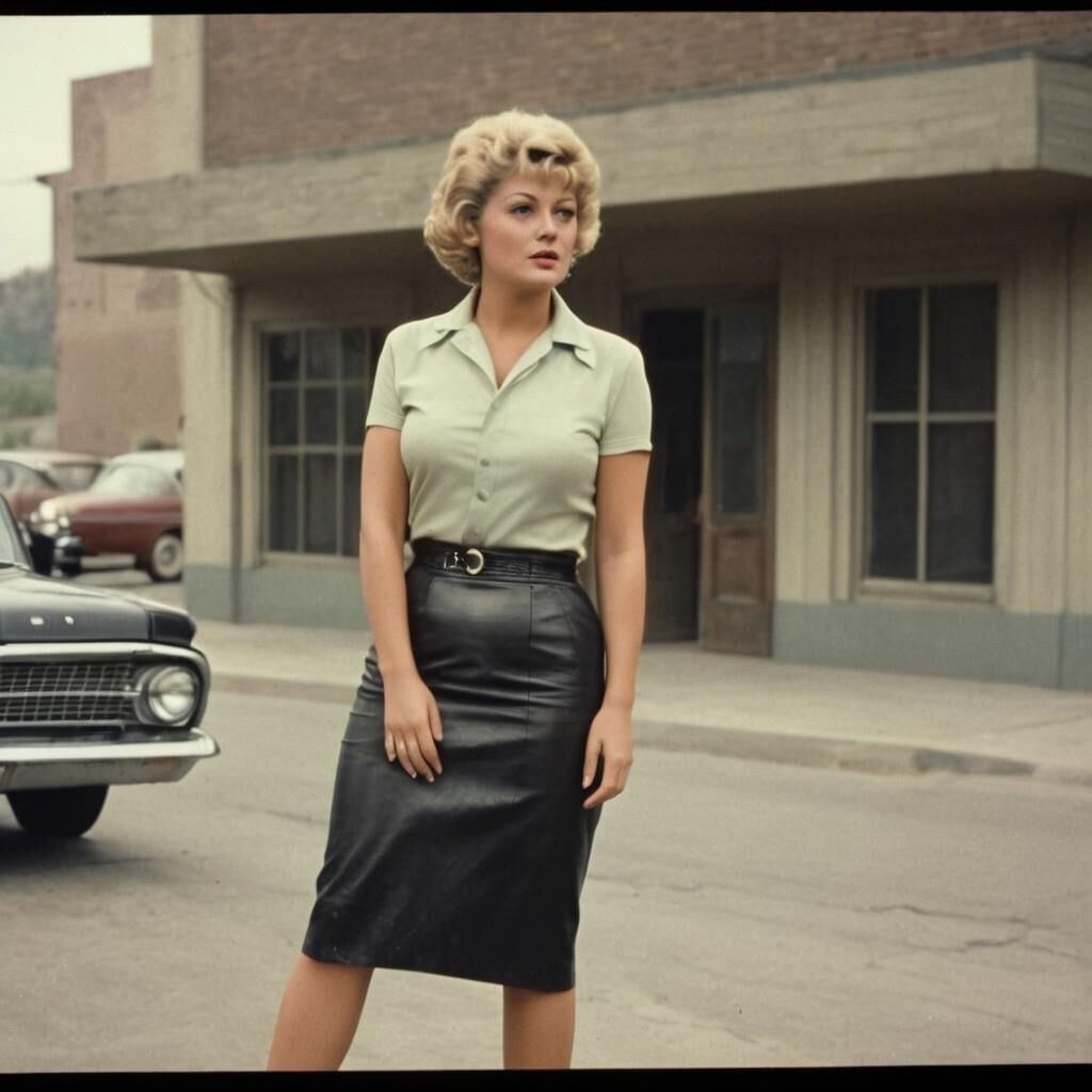 A.I. I. Shelley Winters in Leather