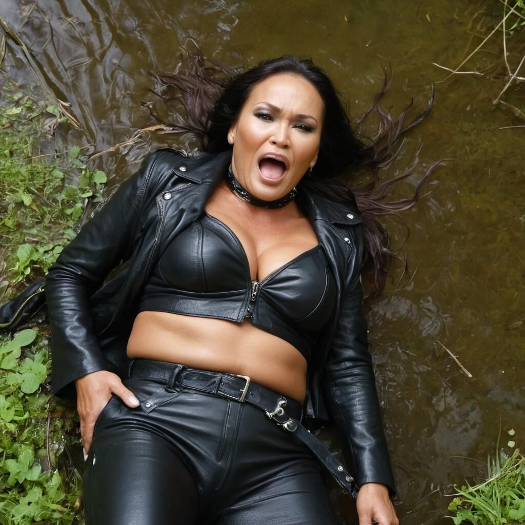 A.I. Tia Carrere in Leather