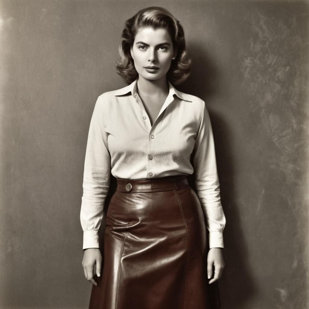 A.I. Ingrid Bergman en cuir