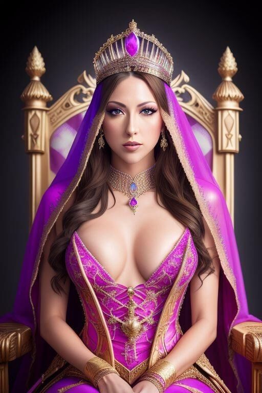 AI Generated Jenna Haze as a Queen