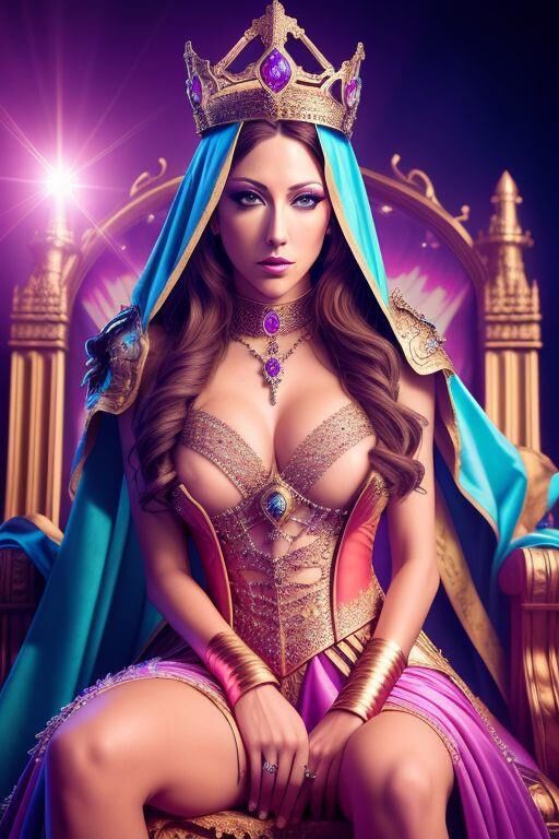 AI Generated Jenna Haze as a Queen