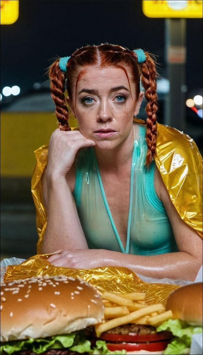 Alyson Hannigan Wet Rainwear Latex Fetish AI Sexy Kink