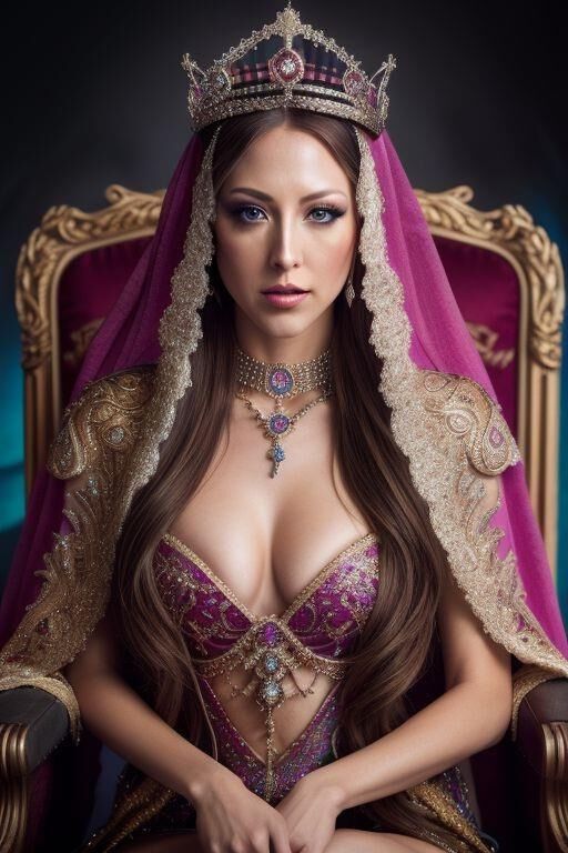 AI Generated Jenna Haze as a Queen