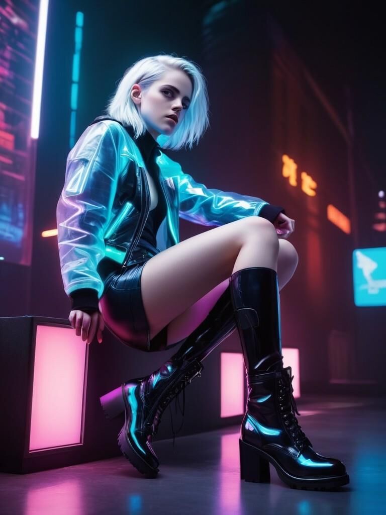 Kristen Stewart in a Neon World