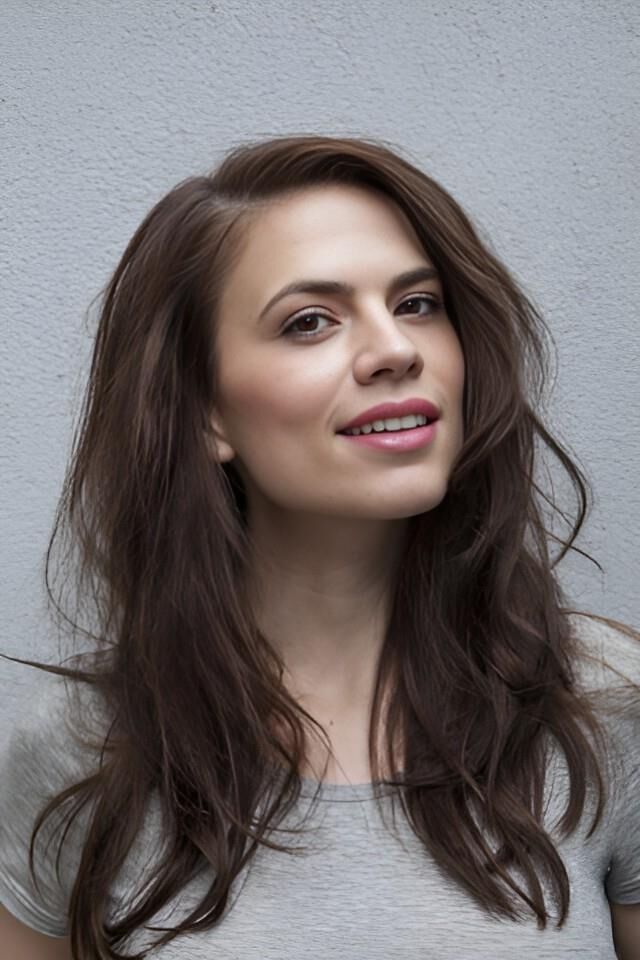 Hayley Atwell Gray Shirt