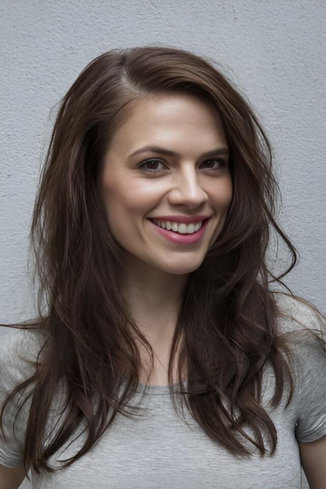 Hayley Atwell Gray Shirt