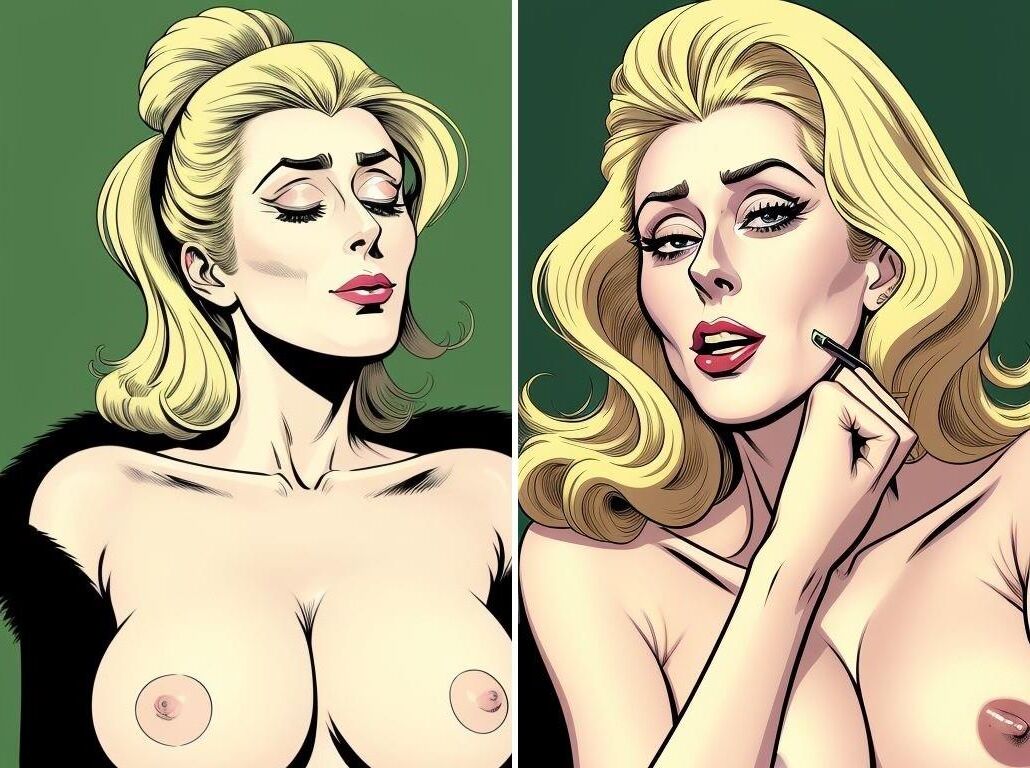 Comics Character inspired by Catherine Deneuve