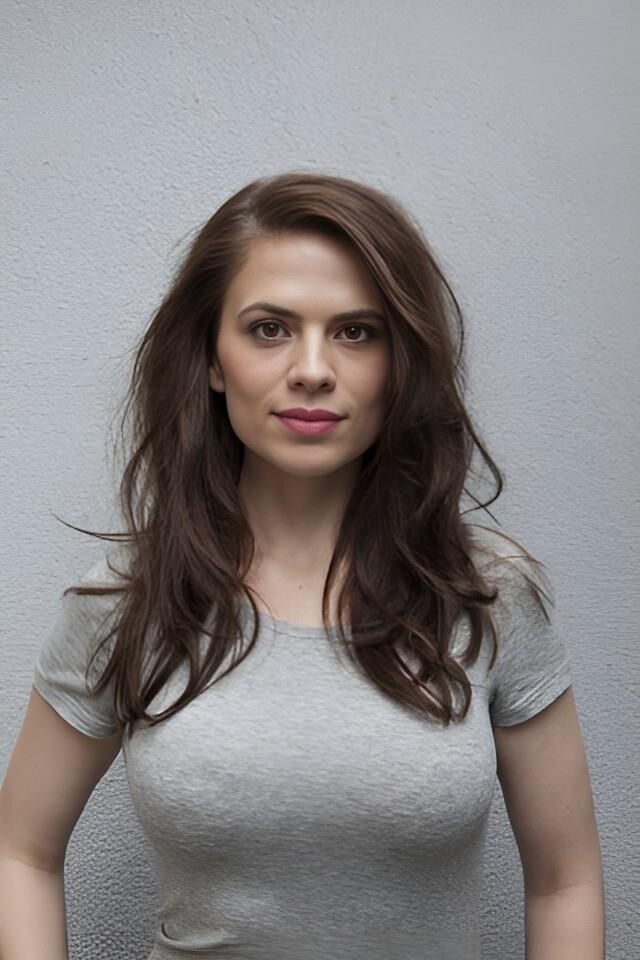 Hayley Atwell Gray Shirt