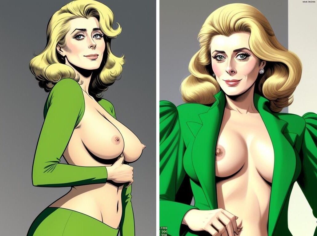 Comics Character inspired by Catherine Deneuve