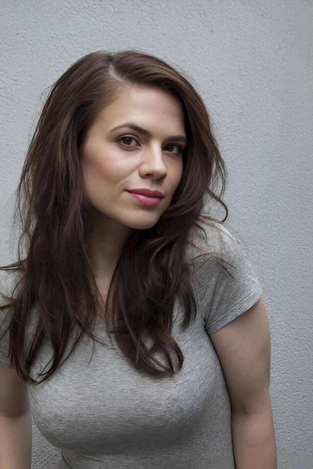 Hayley Atwell Gray Shirt