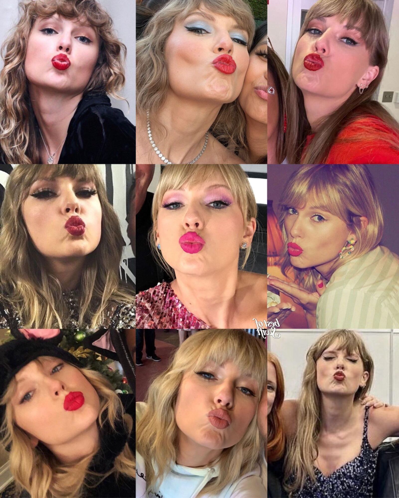 Face Porn: Goon e Simp para Taylor Swift Kiss e Duckface