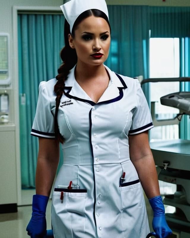 Demi Lovato as nurse AI