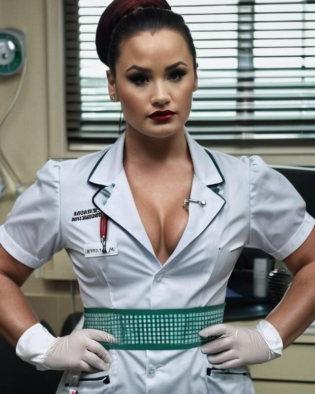 Demi Lovato as nurse AI