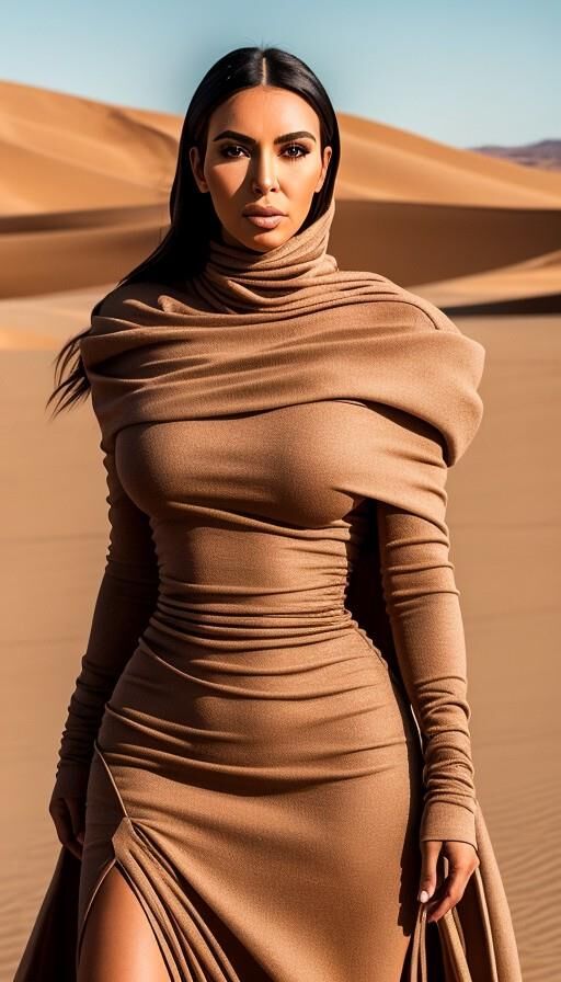 Personagem de duna de Kim Kardashian AI