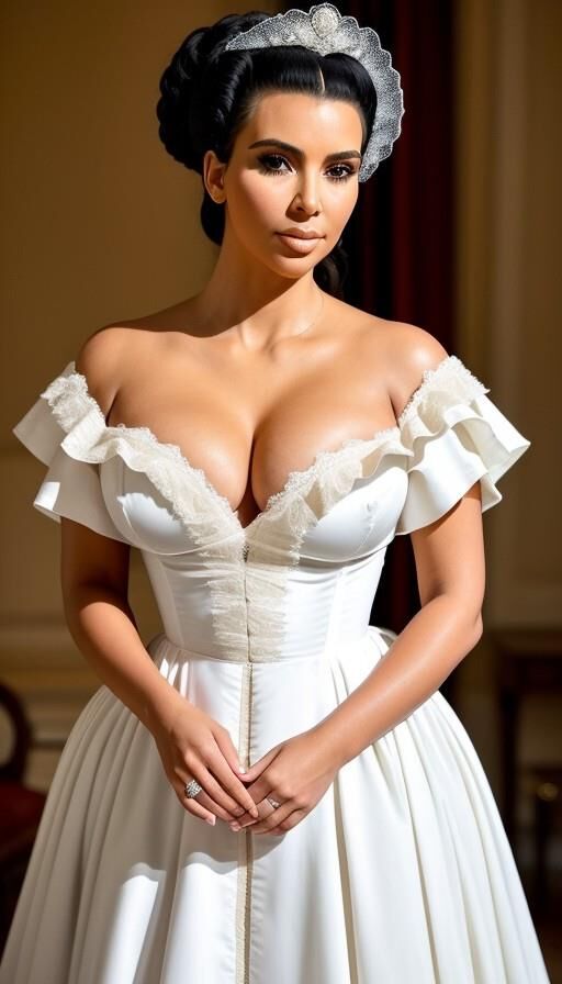 Kim Kardashian as miss AI