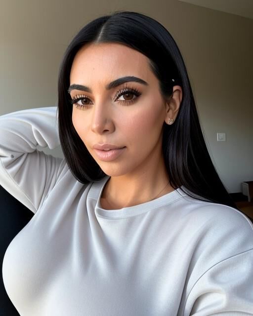 Kim Kardashian selfie AI