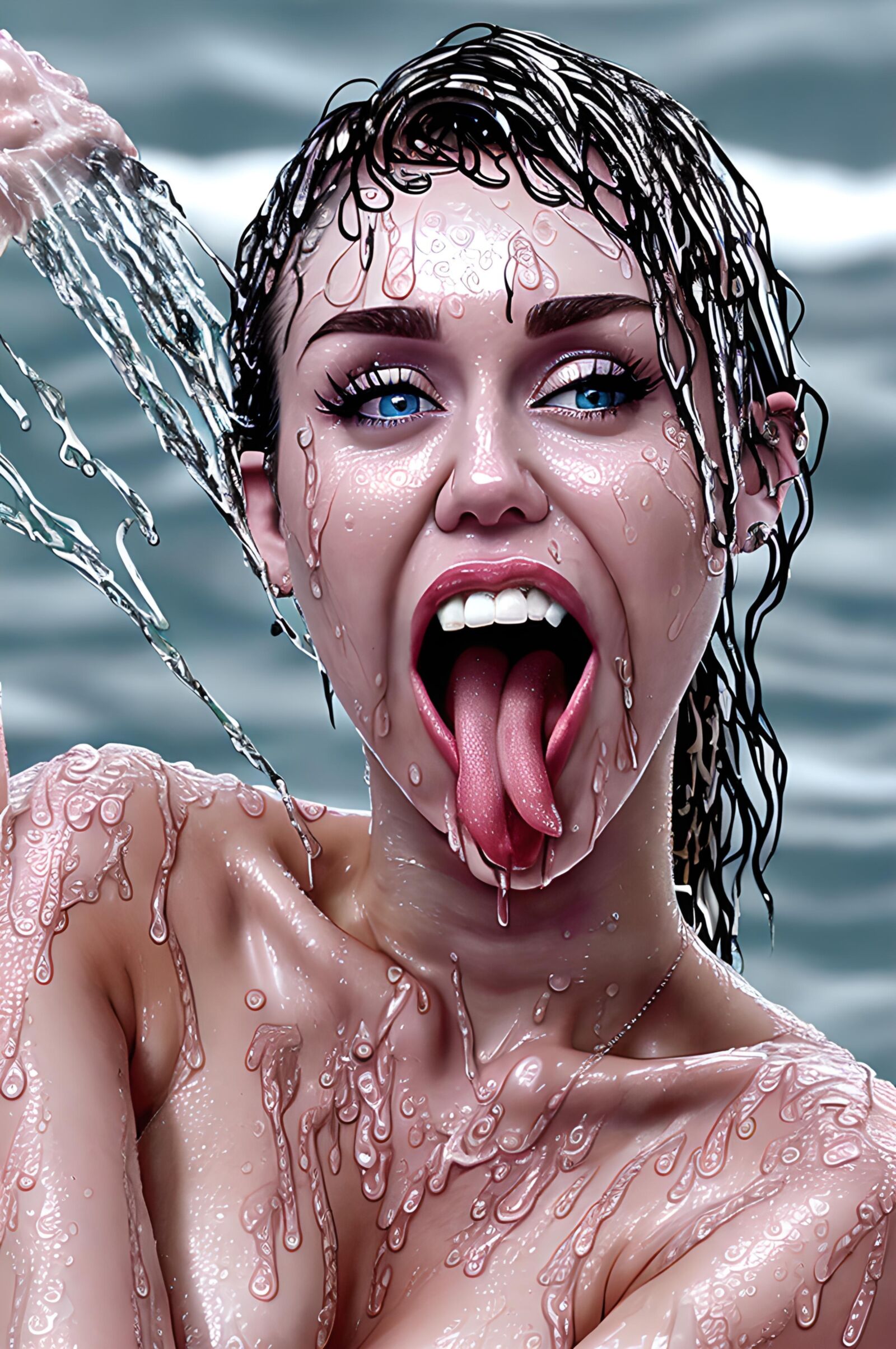 Miley Ray Cyrus Wet And Wild 