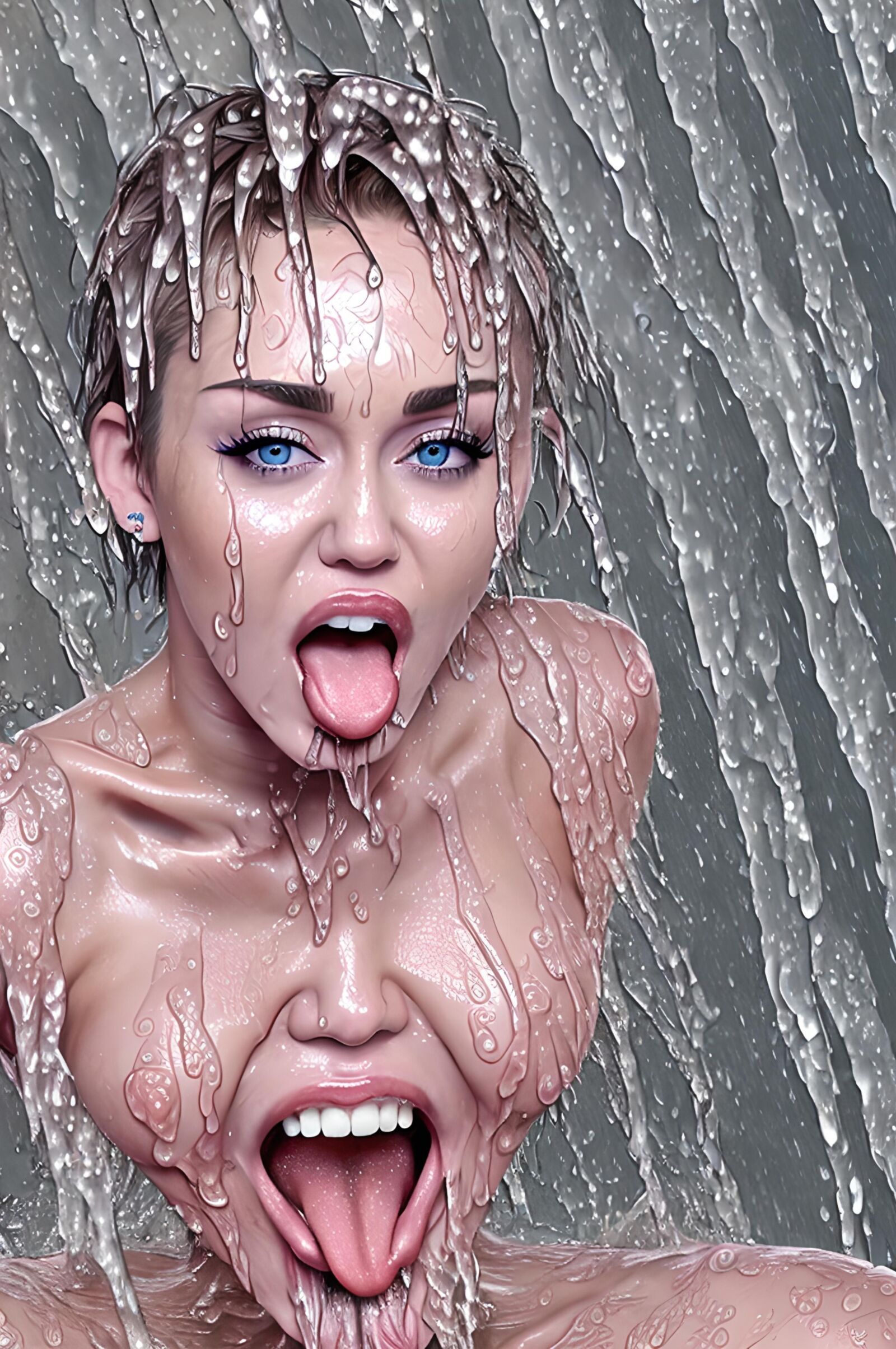 Miley Ray Cyrus Wet And Wild 