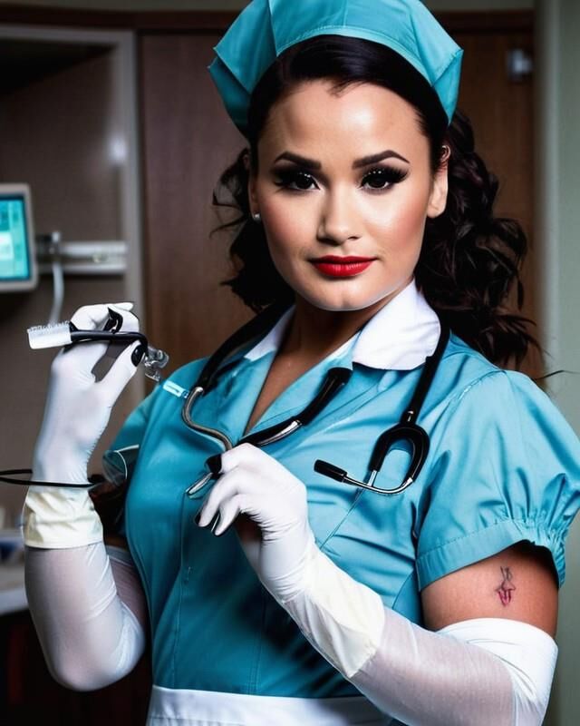 Demi Lovato as nurse AI