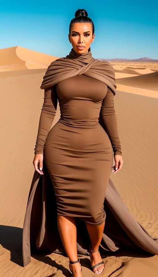 Personagem de duna de Kim Kardashian AI