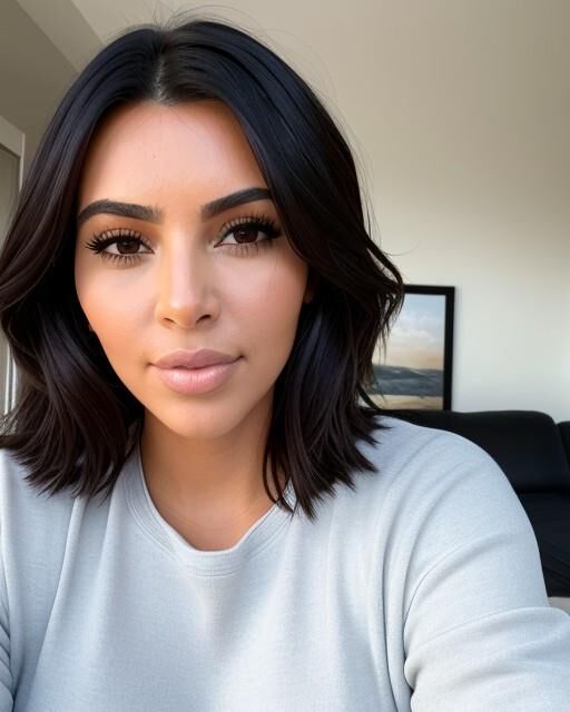 Kim Kardashian selfie AI