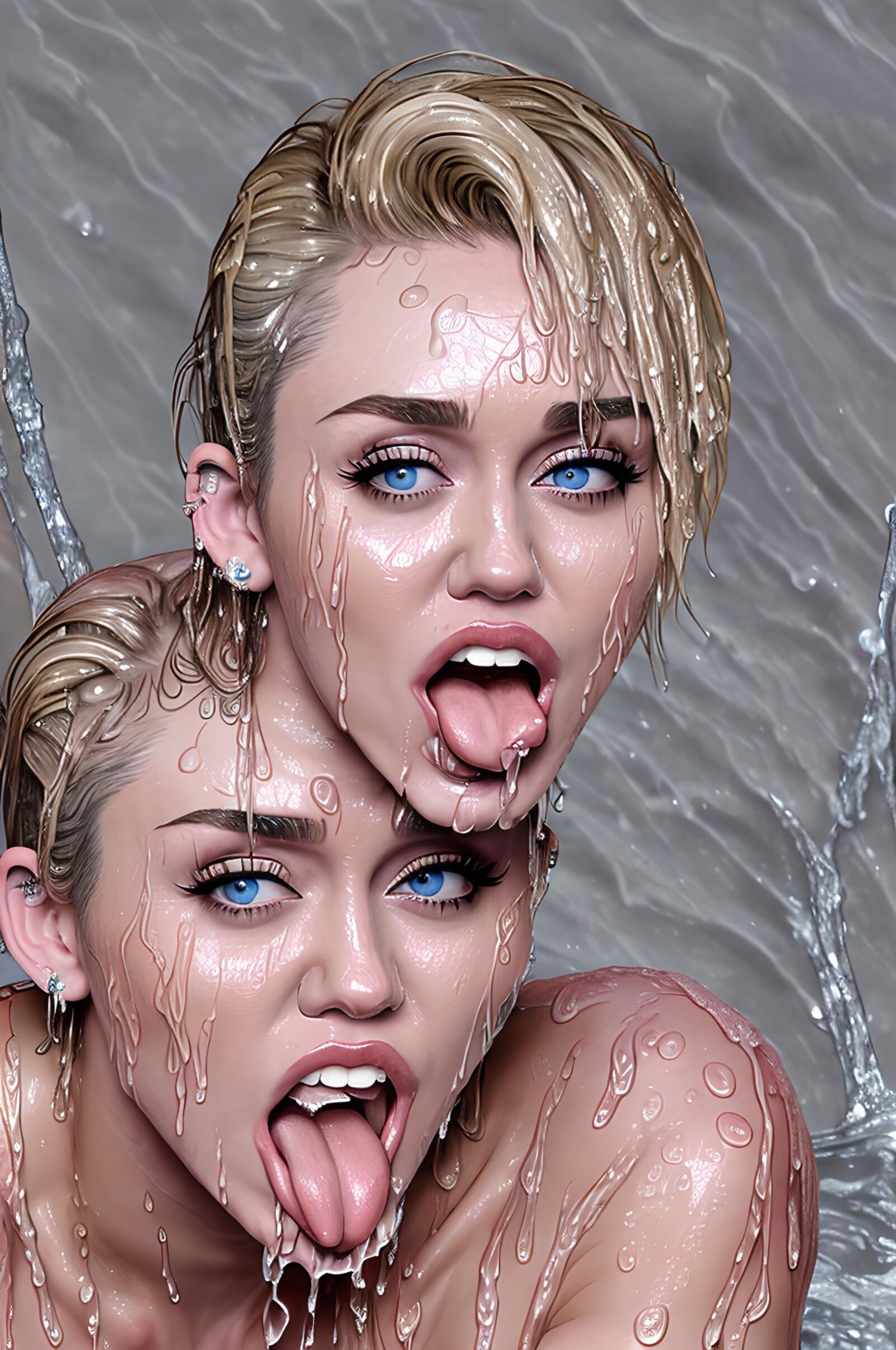 Miley Ray Cyrus Wet And Wild 