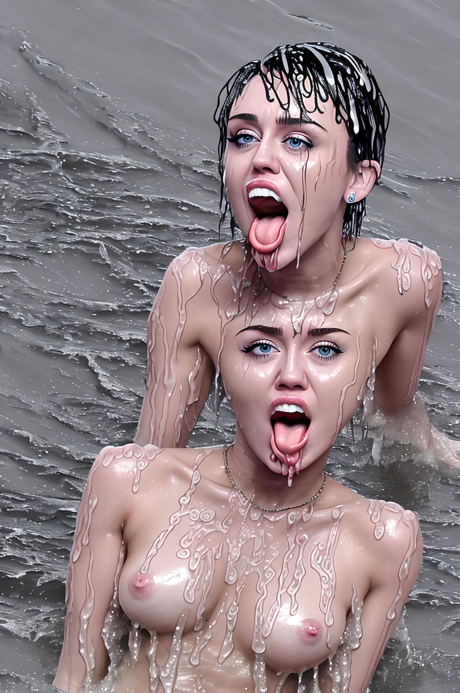 Miley Ray Cyrus Wet And Wild 