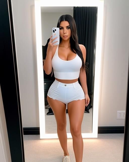 Kim Kardashian selfie AI