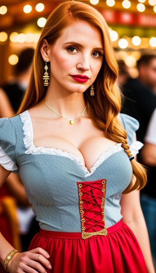 IA da oktoberfest de Jessica Chastain