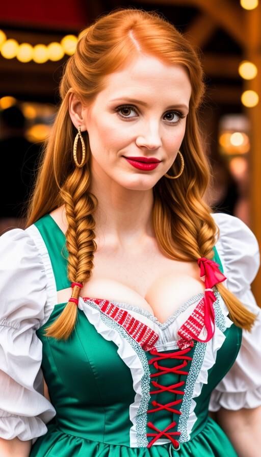 IA da oktoberfest de Jessica Chastain