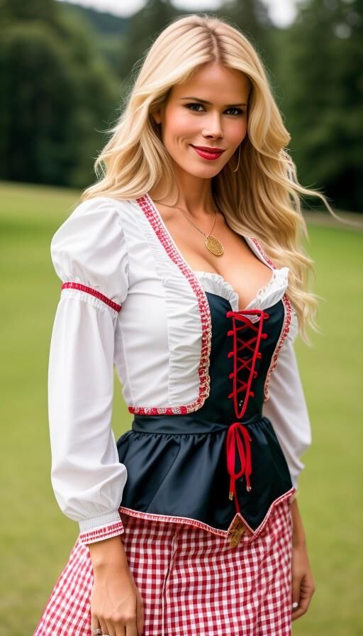 Claudia Schiffer oktoberfest AI