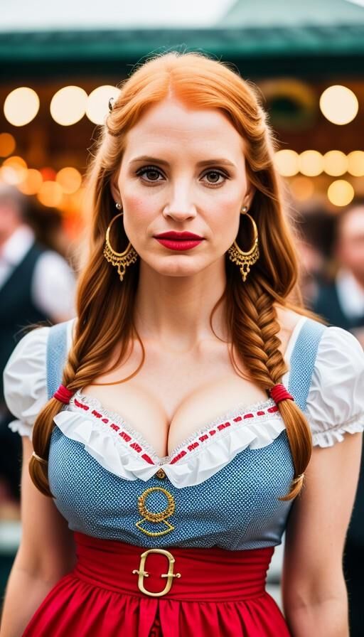 IA da oktoberfest de Jessica Chastain