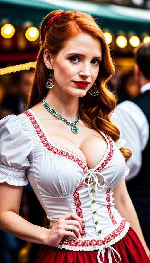 IA da oktoberfest de Jessica Chastain