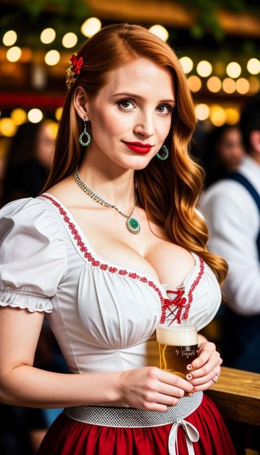 IA da oktoberfest de Jessica Chastain