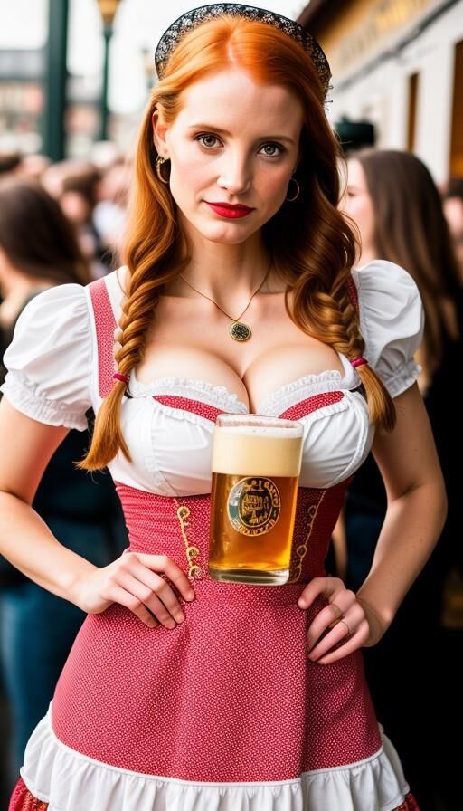 IA da oktoberfest de Jessica Chastain