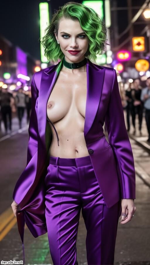 Lauren Cohan as the Joker ai generated