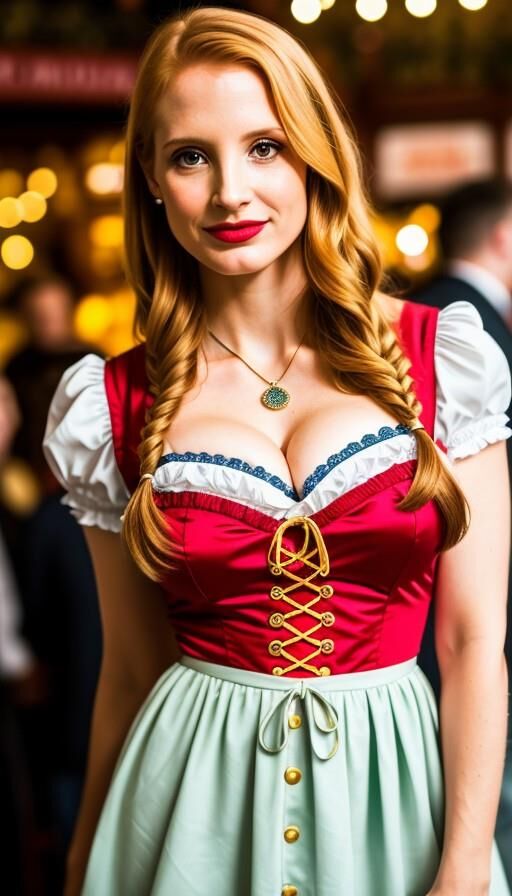 IA da oktoberfest de Jessica Chastain