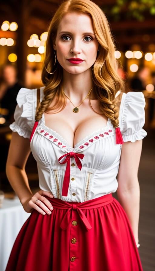 IA da oktoberfest de Jessica Chastain