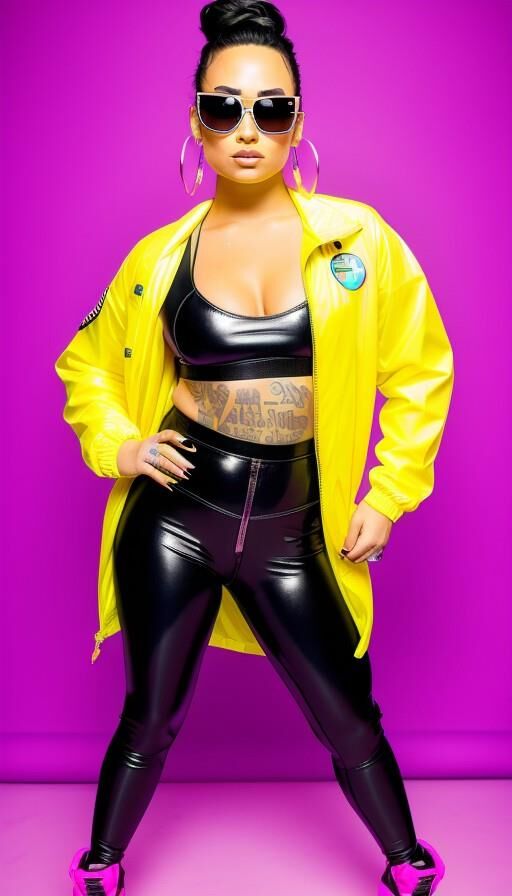 Demi Lovato as 80's AI