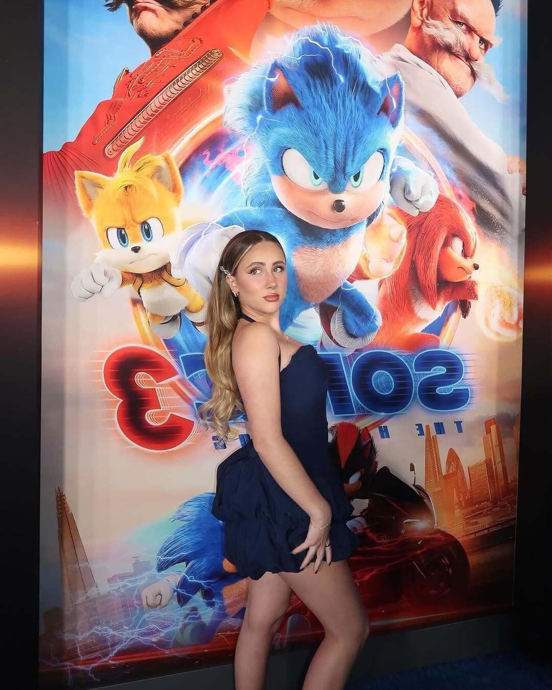 Ava Kolker L.A. estreia de Sonic The Hedgehog, //